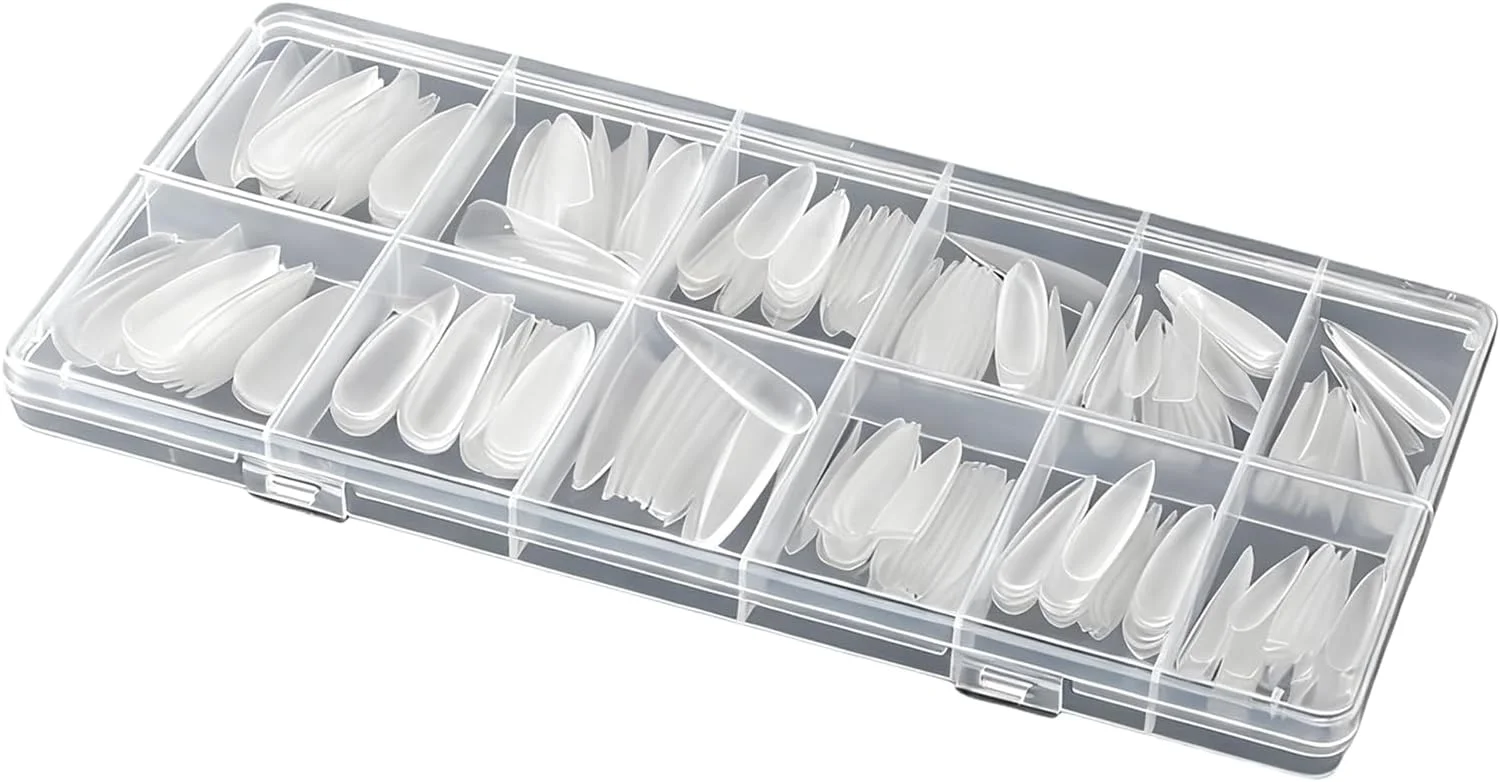 قالب های ناخن اکریلیک | مجموعه 240 عددی قالب پرس ناخن شفاف، ست اکستنشن ناخن - برای ایجاد ناخن های مصنوعی با استفاده از تکنیک های مختلف، مناسب برای استفاده شخصی، سالن های حرفه ای و منزل