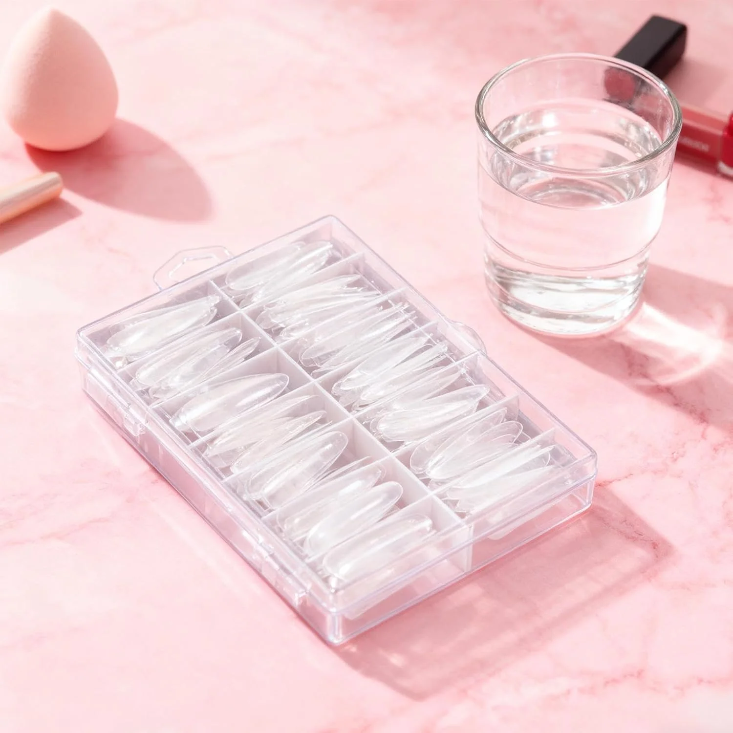 قالب های کاشت ناخن - با قابلیت ارتجاعی بالا و مقاوم در برابر ترک خوردگی - قالب های کاشت ناخن ژلی | مناسب برای استفاده روزمره در منزل، سالن، استودیو، مبتدیان، بانوان و متخصصان