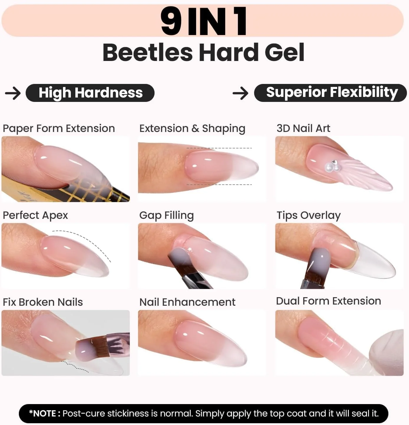 ژل بیلدر Beetles مدل CGH006