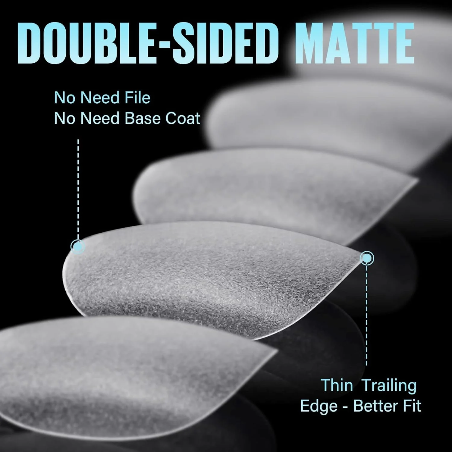 تیپ ناخن بیضی فوق العاده کوتاه TOMICCA، ناخن های مصنوعی مات دو طرفه اکریلیک برای اکستنشن، 240 عدد در 15 سایز مختلف مناسب برای استفاده در خانه، هنر DIY، زنان و دختران