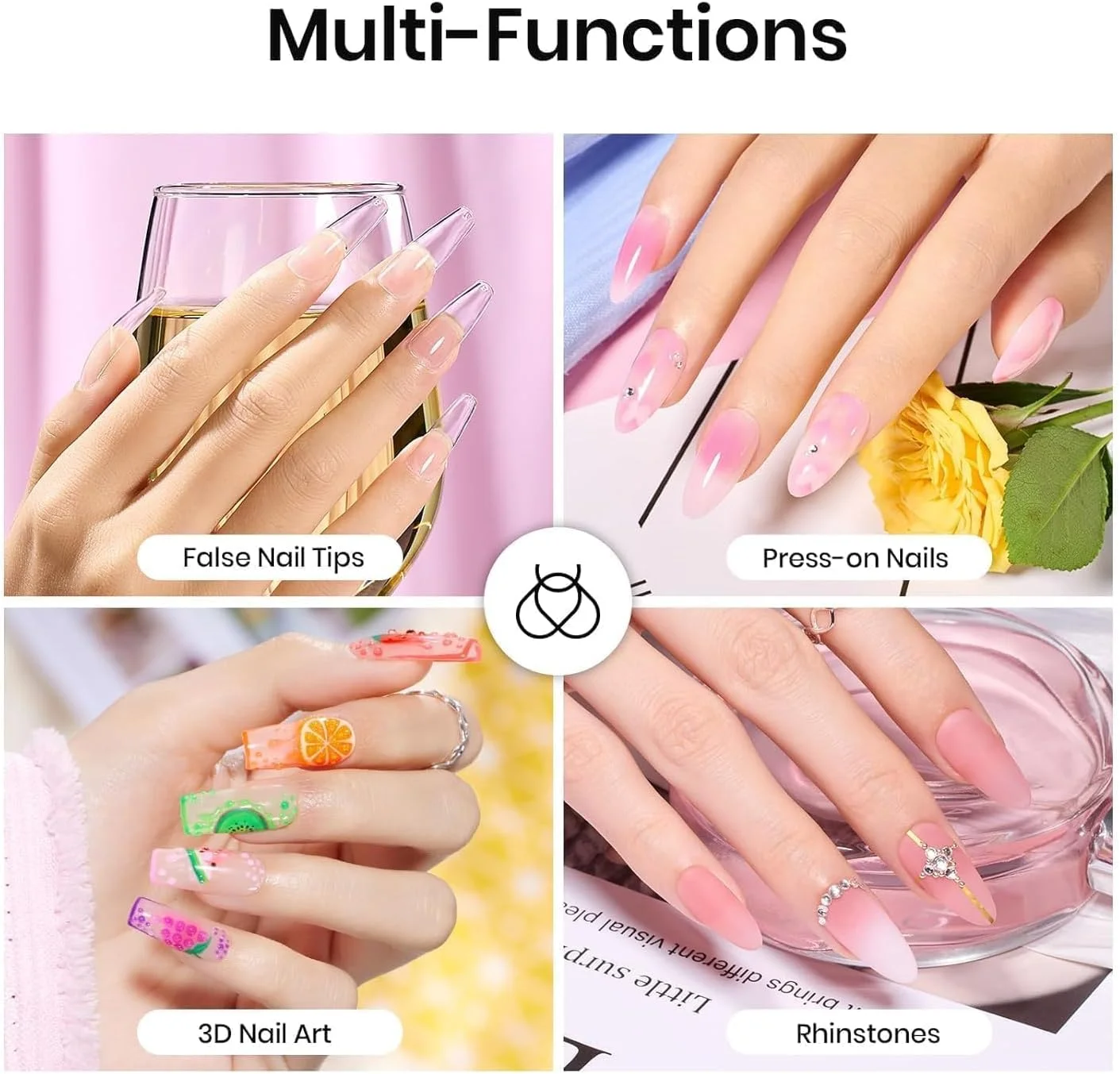 چسب کاشت ناخن جامد Beetles به همراه ریموور 20ml 15G مناسب برای ناخن مصنوعی و تیپ های اکریلیک - بدون نیاز به دستگاه UV