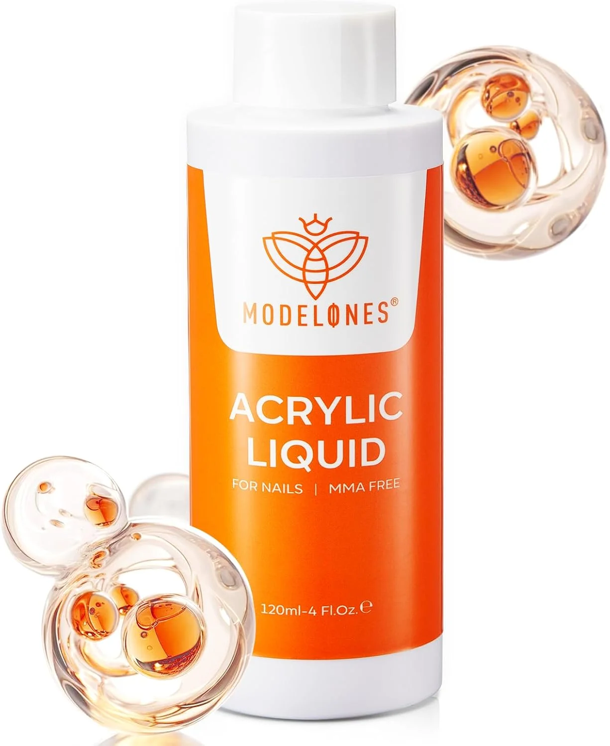 مونومر مدلونز 120 میلی لیتر، مایع اکریلیک برای پودر افزایش دهنده کاشت ناخن، مجسمه سازی سه بعدی، بدون MMA، بوی کم، بدون زردی، مناسب استفاده شخصی و سالن