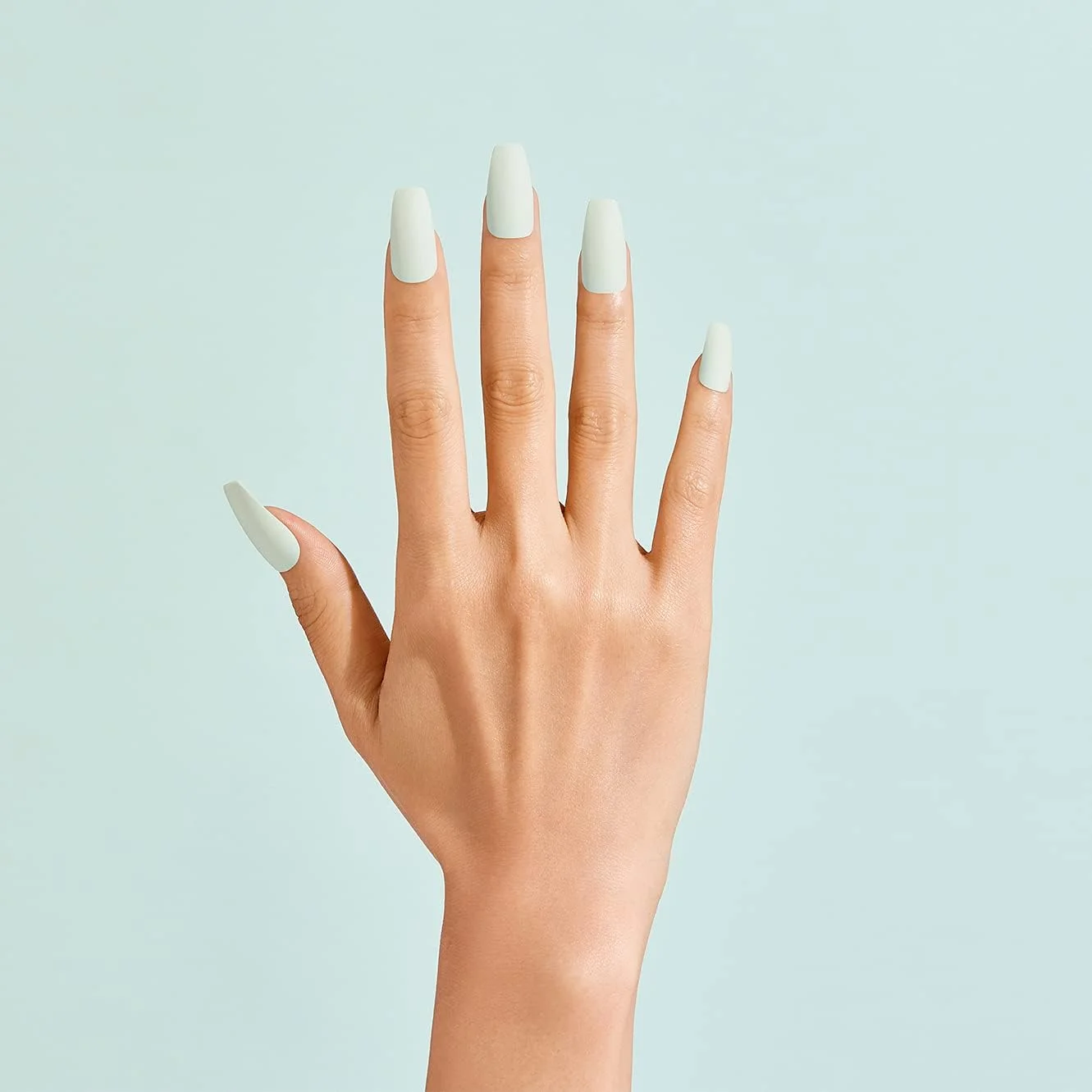 ناخن مصنوعی بلند با پوشش کامل گلد فینگر کیس، 24 عدد