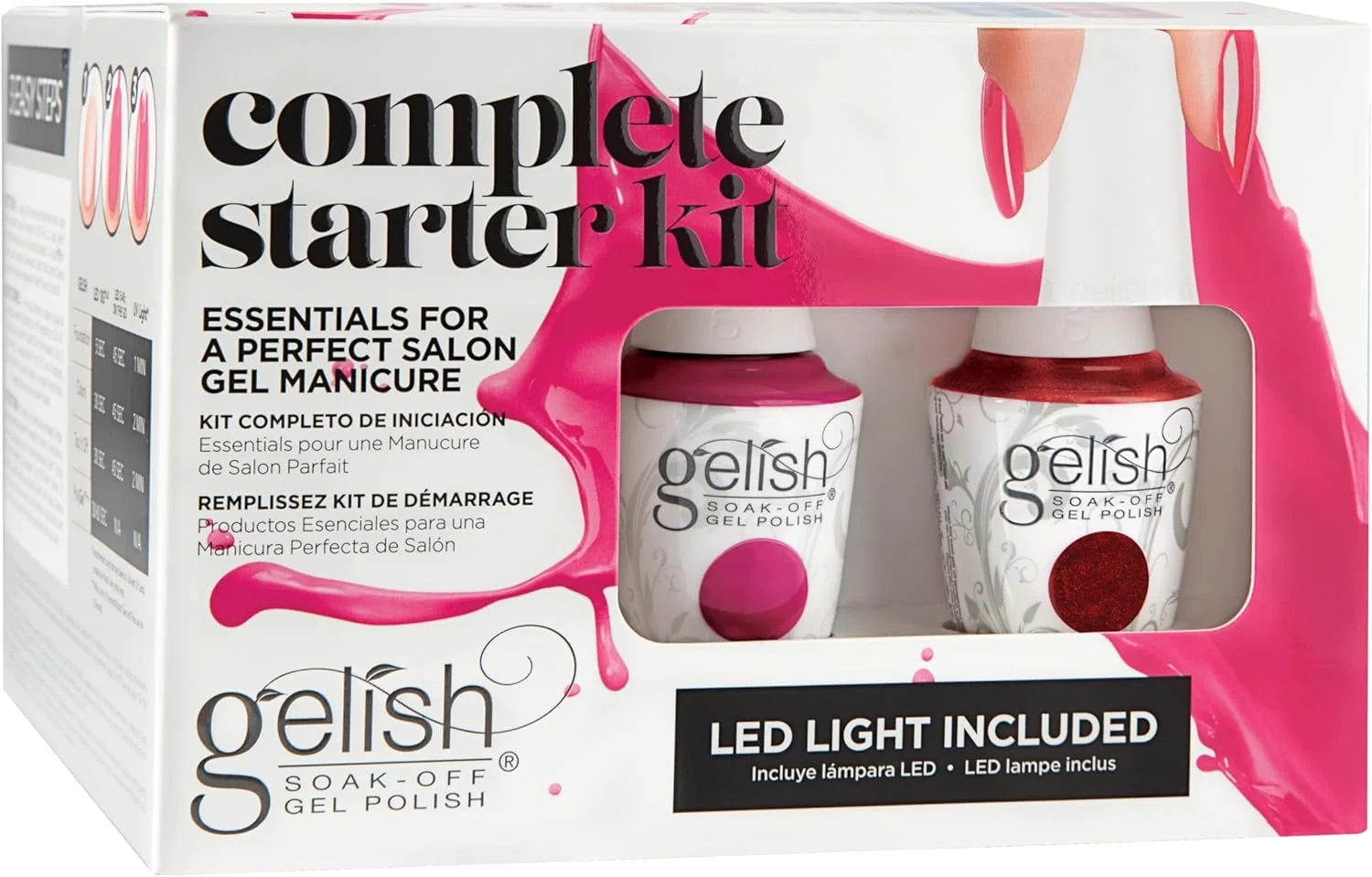 ست کامل شروع ژلیش شامل پی اچ باند، لایه پایه، لایه رویی، روغن کوتیکول، پاک کننده لاک و تمیز کننده، دو رنگ لاک ناخن 15 میلی لیتر ست کامل شروع ژلیش شامل پی اچ باند، لایه پایه، لایه رویی، روغن کوتیکول، پاک کننده لاک و تمیز کننده، دو رنگ لاک ناخن 15 میلی لیتر