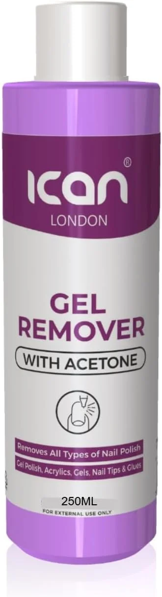 محلول پاک کننده لاک ژل آیکان لندن، پاک کننده لاک ناخن UV LED سالنی 250 میلی لیتر