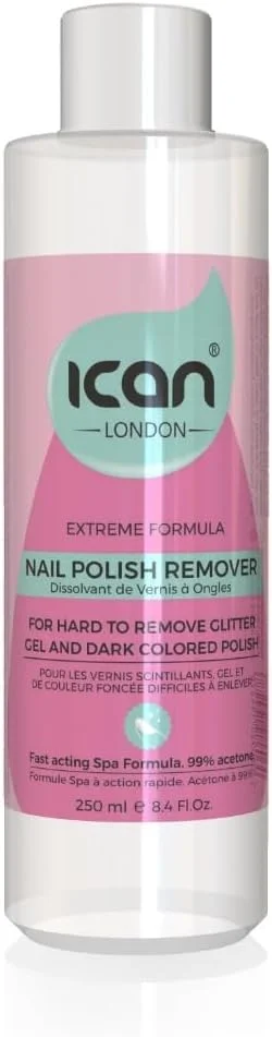 محلول پاک کننده لاک ناخن معطر آیکان لندن فرمول اکستریم 250 میلی لیتر