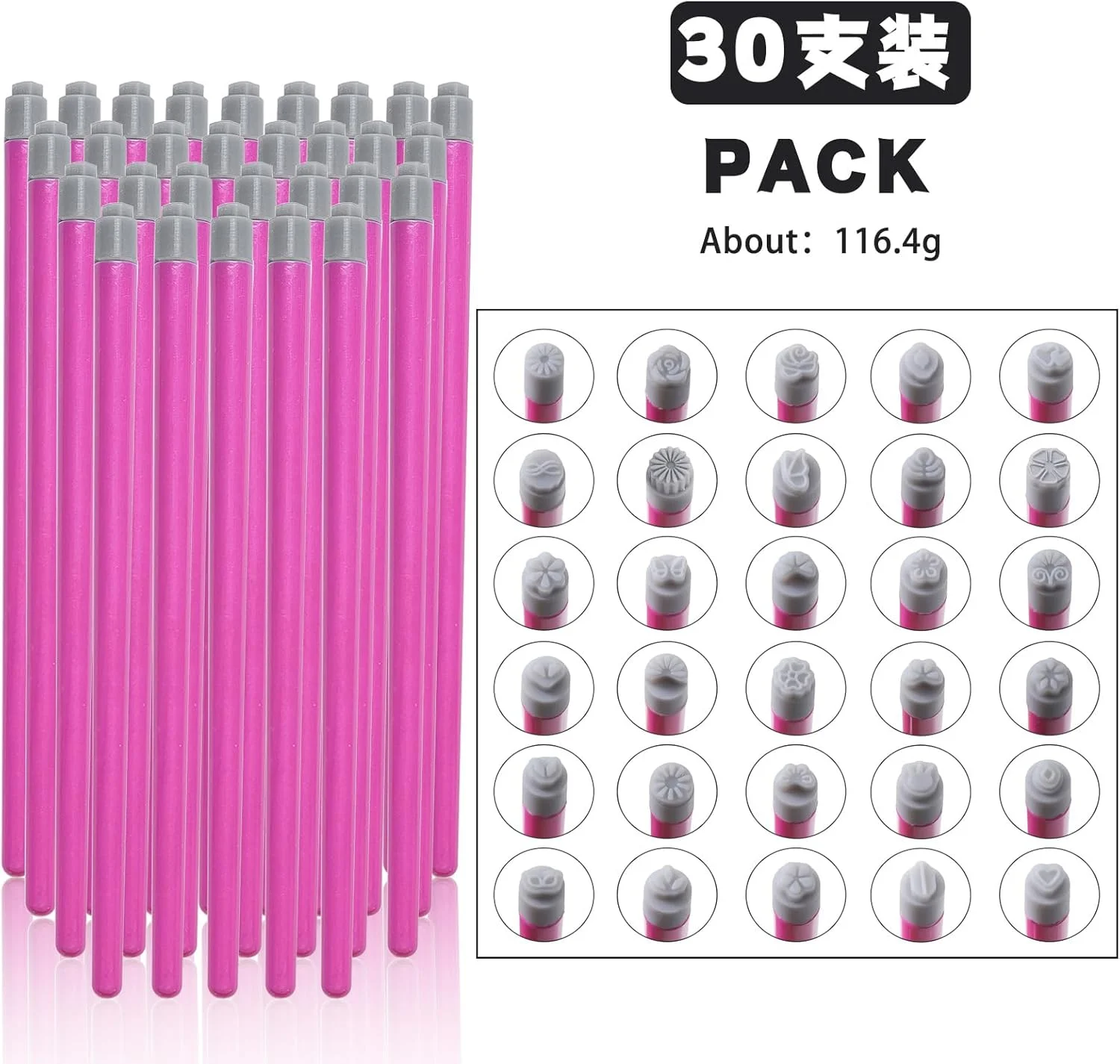 ست قلم استامپ طراحی ناخن یلاجوی - 30 تکه ابزار حرفه ای مانیکور با طرح های گل و پروانه، کیت مهر زنی سریع 3 ثانیه ای ناخن برای استفاده آسان مبتدیان و سالن ها ست قلم استامپ طراحی ناخن یلاجوی - 30 تکه ابزار حرفه ای مانیکور با طرح های گل و پروانه، کیت مهر زنی سریع 3 ثانیه ای ناخن برای استفاده آسان مبتدیان و سالن ها