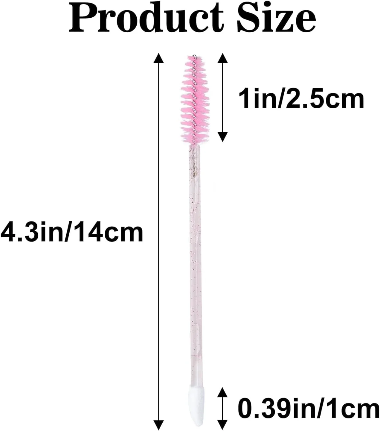 یلاجوی 100 عدد براش مژه و لب، براش اکستنشن مژه دو سر، برس ریمل صورتی و اپلیکاتور رژ لب، براش آرایشی قابل حمل برای ابرو، براق کننده لب و اکستنشن مژه