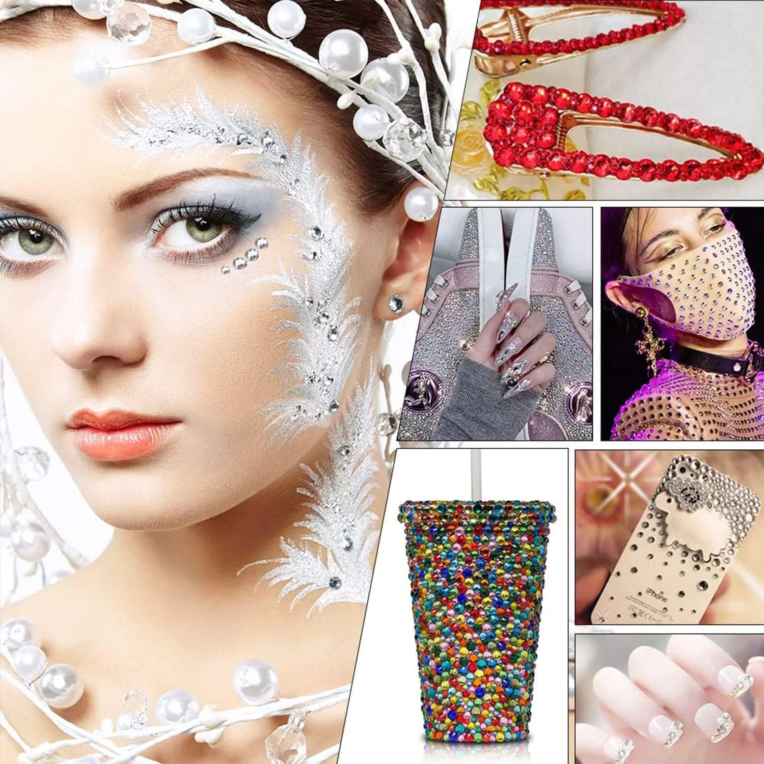 مجموعه مته طراحی ناخن تزویق، 6 جعبه لوازم جانبی الماس طراحی ناخن 12 رنگ، نگین های طراحی ناخن سایز 1.5-6 میلی متر، کریستال های جواهرات تخت برای تزئین ناخن کیت نگین های گرد رنگی مخلوط مجموعه مته طراحی ناخن تزویق، 6 جعبه لوازم جانبی الماس طراحی ناخن 12 رنگ، نگین های طراحی ناخن سایز 1.5-6 میلی متر، کریستال های جواهرات تخت برای تزئین ناخن کیت نگین های گرد رنگی مخلوط