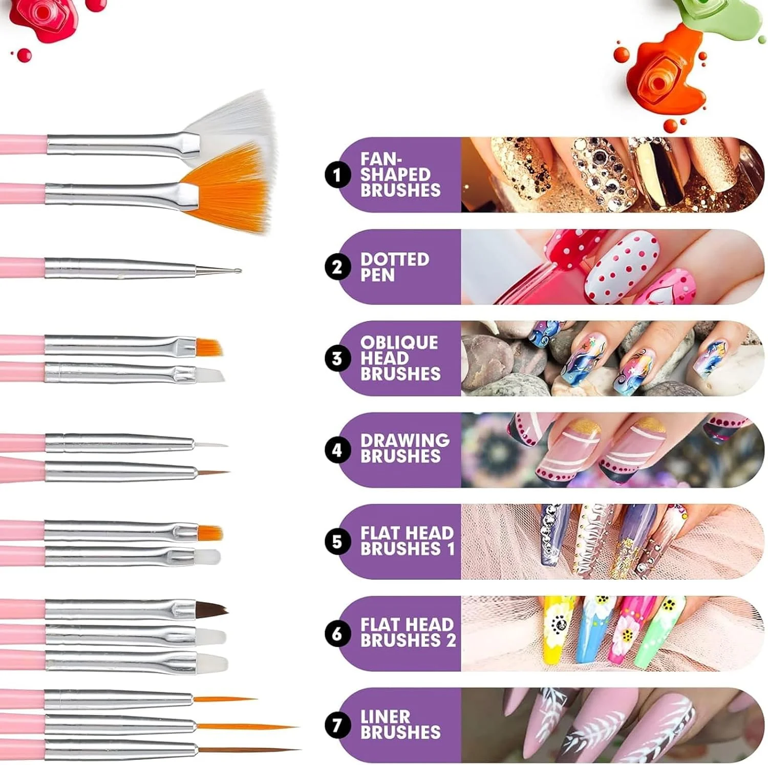 مجموعه تزئین ناخن تزویق، ابزار طراحی ناخن با 15 عدد قلم طراحی ناخن، ابزار نقطه گذاری ناخن، فویل ناخن، نوار مانیکور، نگین ناخن، گل میخ ناخن، پولک فویل ناخن، نوار خطی ناخن مجموعه تزئین ناخن تزویق، ابزار طراحی ناخن با 15 عدد قلم طراحی ناخن، ابزار نقطه گذاری ناخن، فویل ناخن، نوار مانیکور، نگین ناخن، گل میخ ناخن، پولک فویل ناخن، نوار خطی ناخن