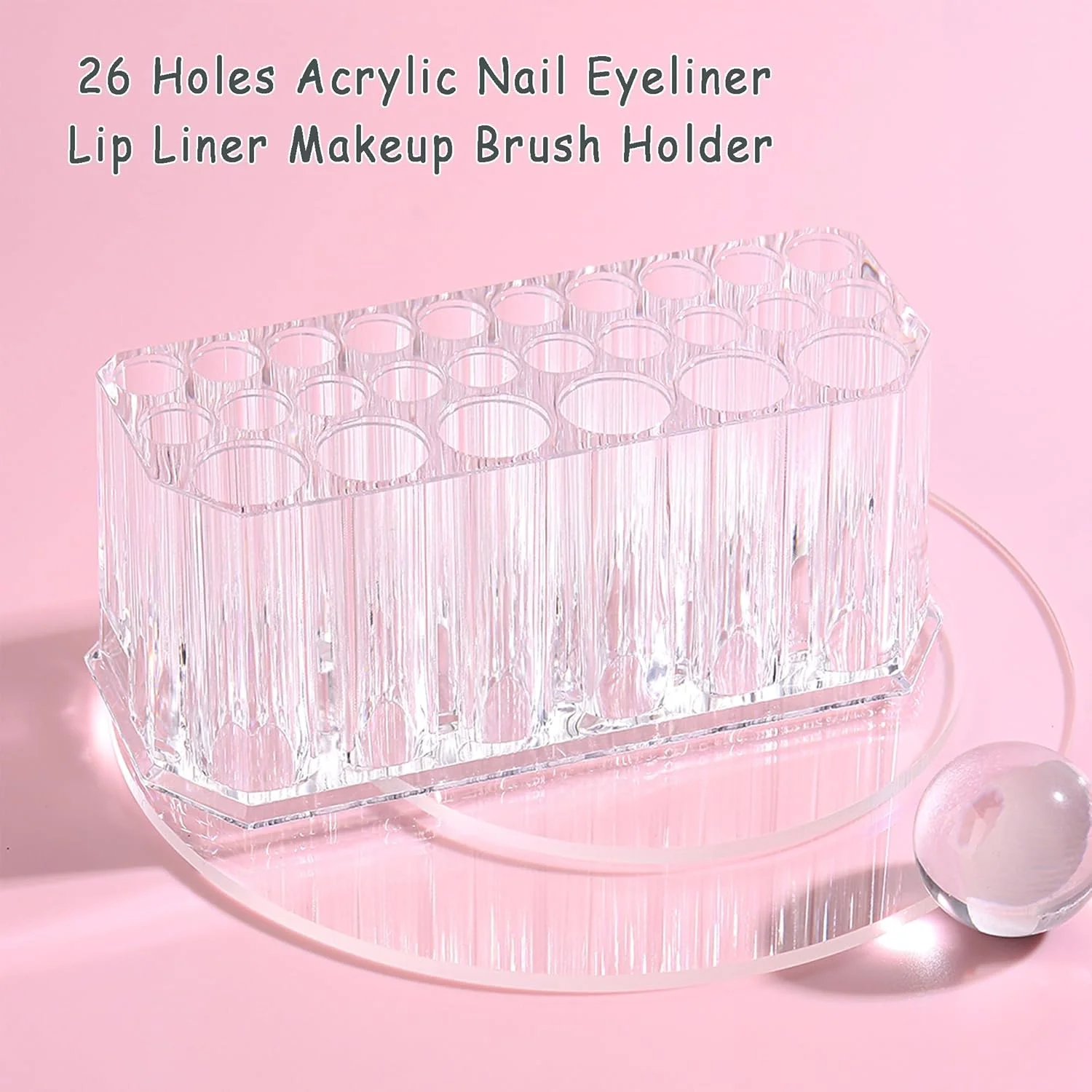 نگهدارنده برس ناخن تزویق، نگهدارنده خط لب آکریلیک 26 سوراخه، سازمان دهنده خط چشم، استند نمایش مداد برس آرایشی، سازمان دهنده ابزار برس طراحی ناخن شفاف نگهدارنده برس ناخن تزویق، نگهدارنده خط لب آکریلیک 26 سوراخه، سازمان دهنده خط چشم، استند نمایش مداد برس آرایشی، سازمان دهنده ابزار برس طراحی ناخن شفاف
