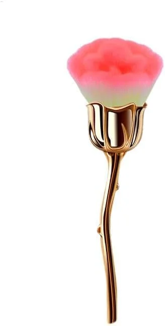 برس گردگیری ناخن تزویق، برس نرم رز، تمیز کننده ناخن اکریلیک، تمیز کننده ابزار ناخن (رنگ رز)