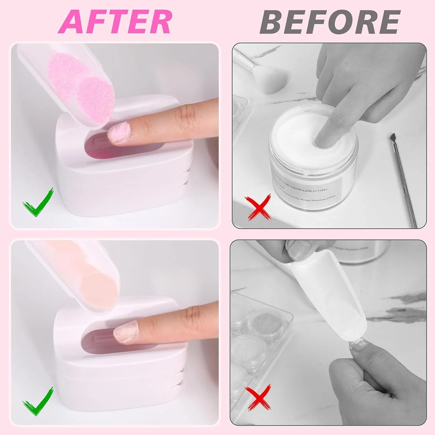 سیستم سینی بازیافت پودر دیپ تزویق، ست مبتدی کیت ناخن پودر دیپ قابل حمل، با اسکوپ، برس گرد و غبار ناخن، پوشر کوتیکول دو سر فلزی و سوهان ناخن، لوازم جانبی مانیکور هنر ناخن دیپینگ سیستم سینی بازیافت پودر دیپ تزویق، ست مبتدی کیت ناخن پودر دیپ قابل حمل، با اسکوپ، برس گرد و غبار ناخن، پوشر کوتیکول دو سر فلزی و سوهان ناخن، لوازم جانبی مانیکور هنر ناخن دیپینگ