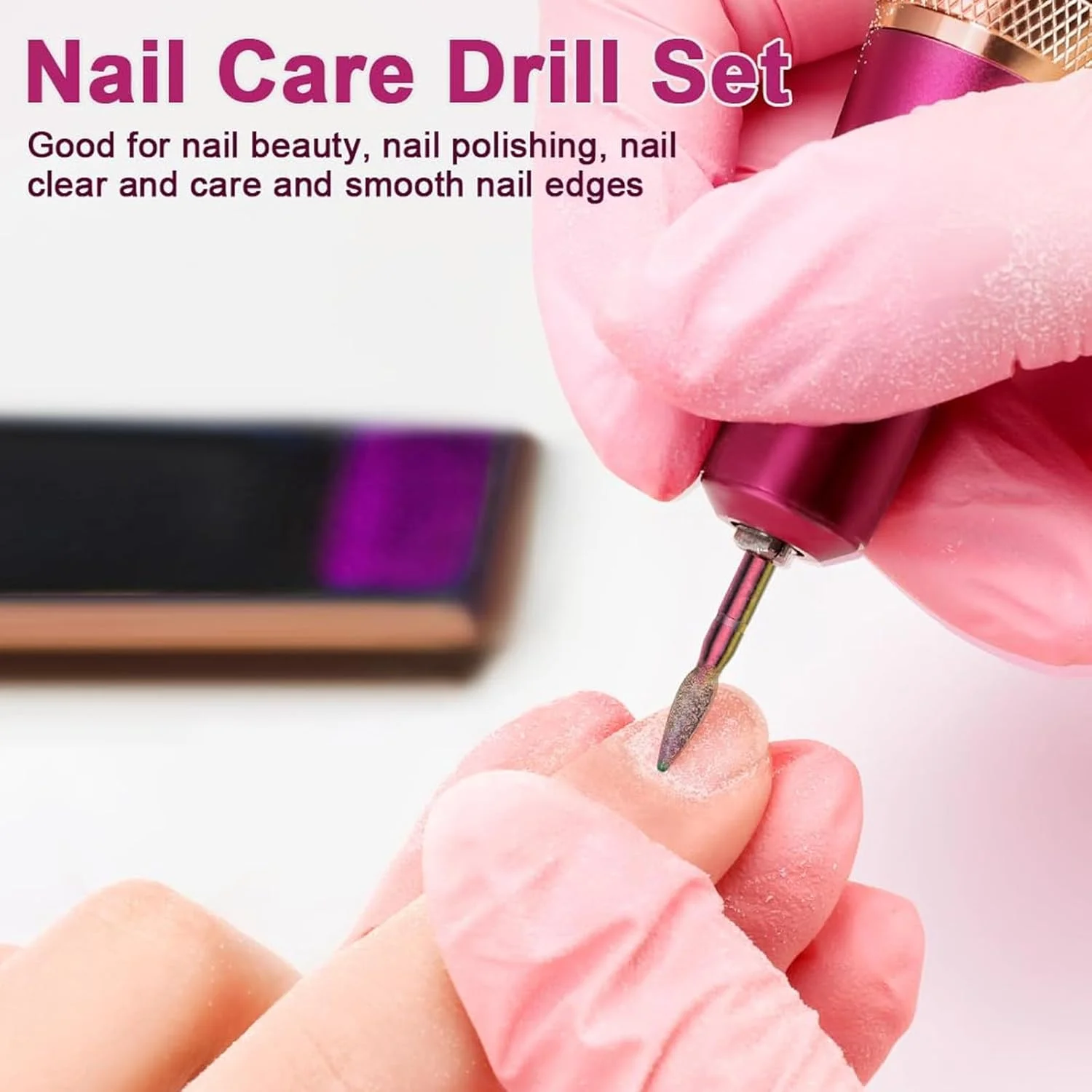 مجموعه سر سوهان ناخن تزویق با کیف نگهداری، 10 عدد سر سوهان ناخن به همراه برس تمیز کننده، مجموعه سر سوهان حرفه ای برای ناخن های ژلی و اکریلیک، از بین برنده پوست های مرده مجموعه سر سوهان ناخن تزویق با کیف نگهداری، 10 عدد سر سوهان ناخن به همراه برس تمیز کننده، مجموعه سر سوهان حرفه ای برای ناخن های ژلی و اکریلیک، از بین برنده پوست های مرده