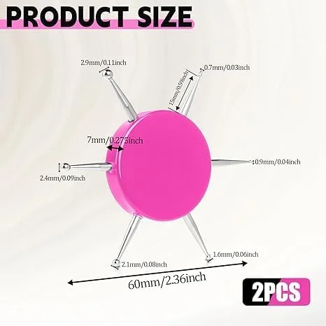 ابزار طراحی ناخن تزویق، قلم طراحی ناخن 6 در 1، ابزار طراحی گرد استیل ضد زنگ، کیت قلم طراحی ناخن (2 عدد) ابزار طراحی ناخن تزویق، قلم طراحی ناخن 6 در 1، ابزار طراحی گرد استیل ضد زنگ، کیت قلم طراحی ناخن (2 عدد)