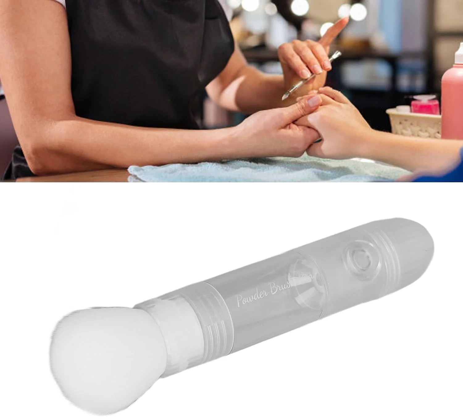 قلم بازیافت پودر دیپینگ ناخن Cryfokt، قلم چند منظوره قابل حمل حرفه ای پودر دیپینگ ناخن به همراه پایه برای سالن