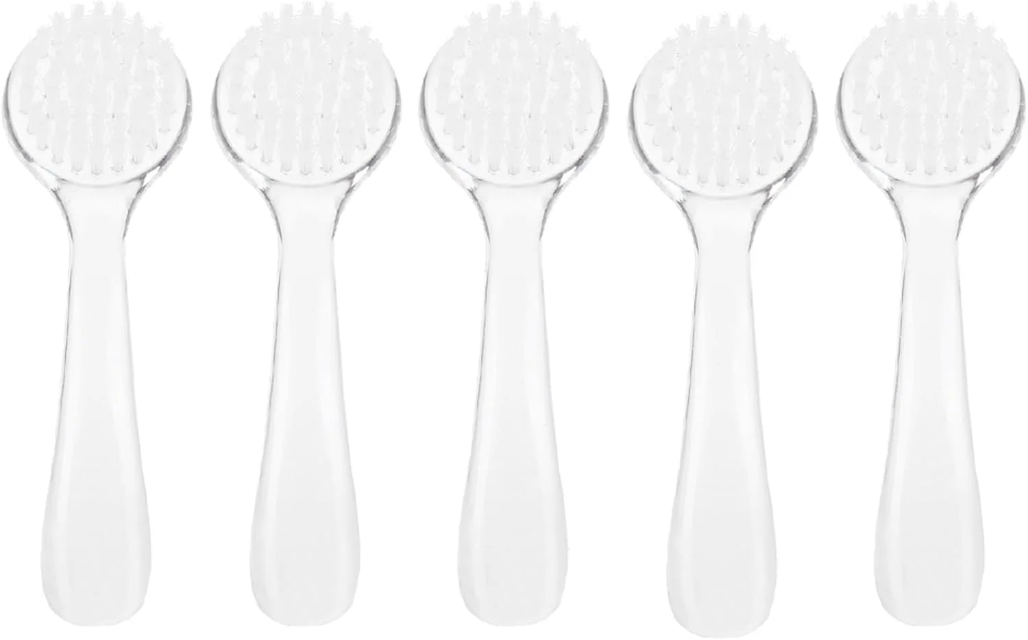 برس نرم گرد و غبار ناخن Cryfokt، ابزار تمیز کننده بعد از سوهان کشی، لوازم جانبی مانیکور برای درمان پدیکور، پلاستیکی، سفید آبی، 13 * 4.2 * 2.5 سانتی متر (سفید)