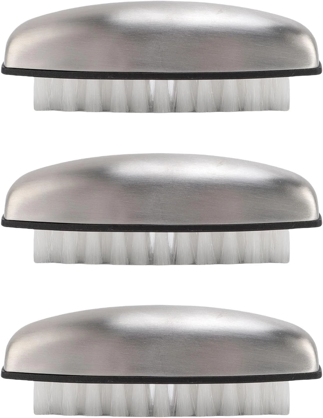 برس ناخن دستی Cryfokt، برس چند منظوره استیل ضد زنگ برای تمیز کردن سبزیجات و شستشو در آشپزخانه - 3 عدد