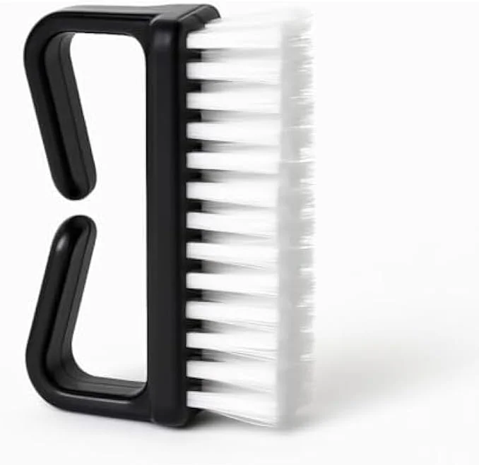 برس ناخن مشکی فیتو - ابزار تمیز کننده ناخن برای مانیکور و پدیکور، اسکراب کوتیکول، دسته بادوام