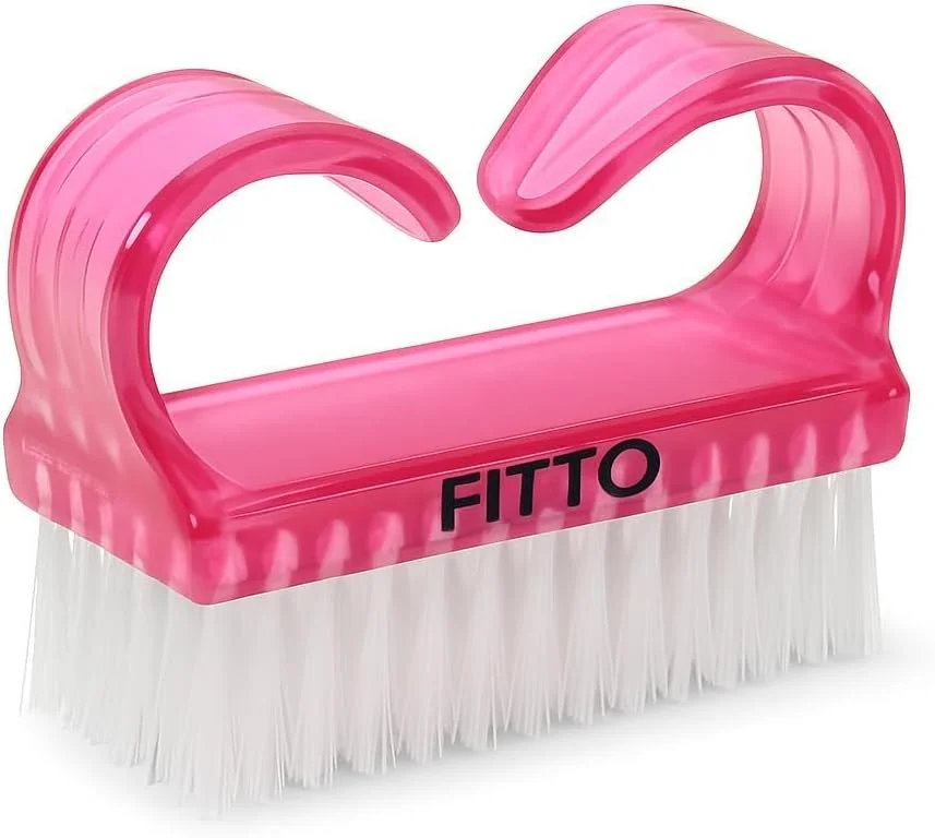 برس ناخن دسته دار FITTO بسته 4 عددی، برس تمیز کننده ناخن برای انگشتان پا و تمیز کننده ناخن، دسته ارگونومیک برای تمیز کردن آسان، اسکراب ملایم و در عین حال موثر برای ناخن ها، پاها و دست ها (متنوع)