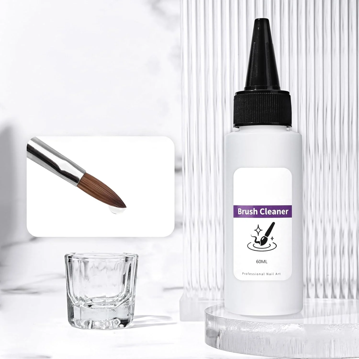 مجموعه 2 عددی قلم شوی برس ناخن با قابلیت تمیز کنندگی سریع، ابزار طراحی ناخن با آب برای محافظت و تغذیه موهای برس، قلم شوی 60 میلی لیتری برای محافظت و تغذیه موهای برس مجموعه 2 عددی قلم شوی برس ناخن با قابلیت تمیز کنندگی سریع، ابزار طراحی ناخن با آب برای محافظت و تغذیه موهای برس، قلم شوی 60 میلی لیتری برای محافظت و تغذیه موهای برس