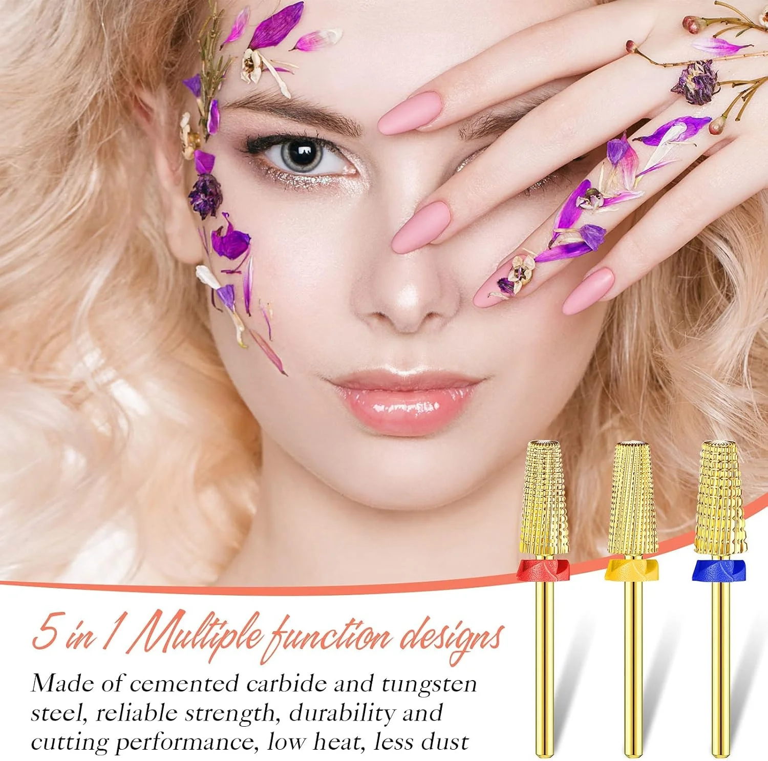 مته کاربیدی ناخن TERRIFI، قابل استفاده برای دست راست و چپ، مته ناخن 3/32 اینچی برای برداشتن سریع ژل اکریلیک ناخن، 3 عدد مته کاربیدی ناخن 5 در 1، مته ناخن مخروطی شکل چند منظوره مته کاربیدی ناخن TERRIFI، قابل استفاده برای دست راست و چپ، مته ناخن 3/32 اینچی برای برداشتن سریع ژل اکریلیک ناخن، 3 عدد مته کاربیدی ناخن 5 در 1، مته ناخن مخروطی شکل چند منظوره