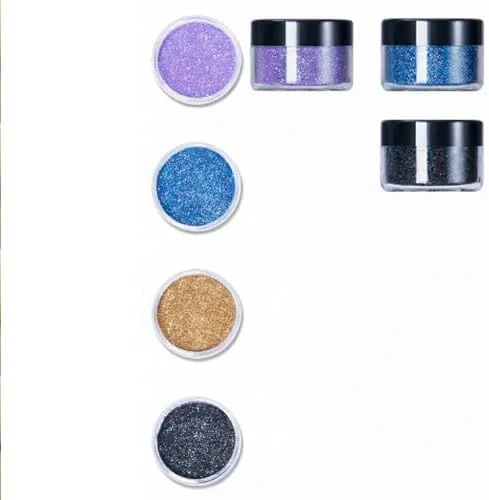 ست براق کننده لب 4 رنگ، براق کننده لب و رژ لب متالیک الماسی، ست آرایشی براق ضد آب و ماندگار برای هنر ناخن