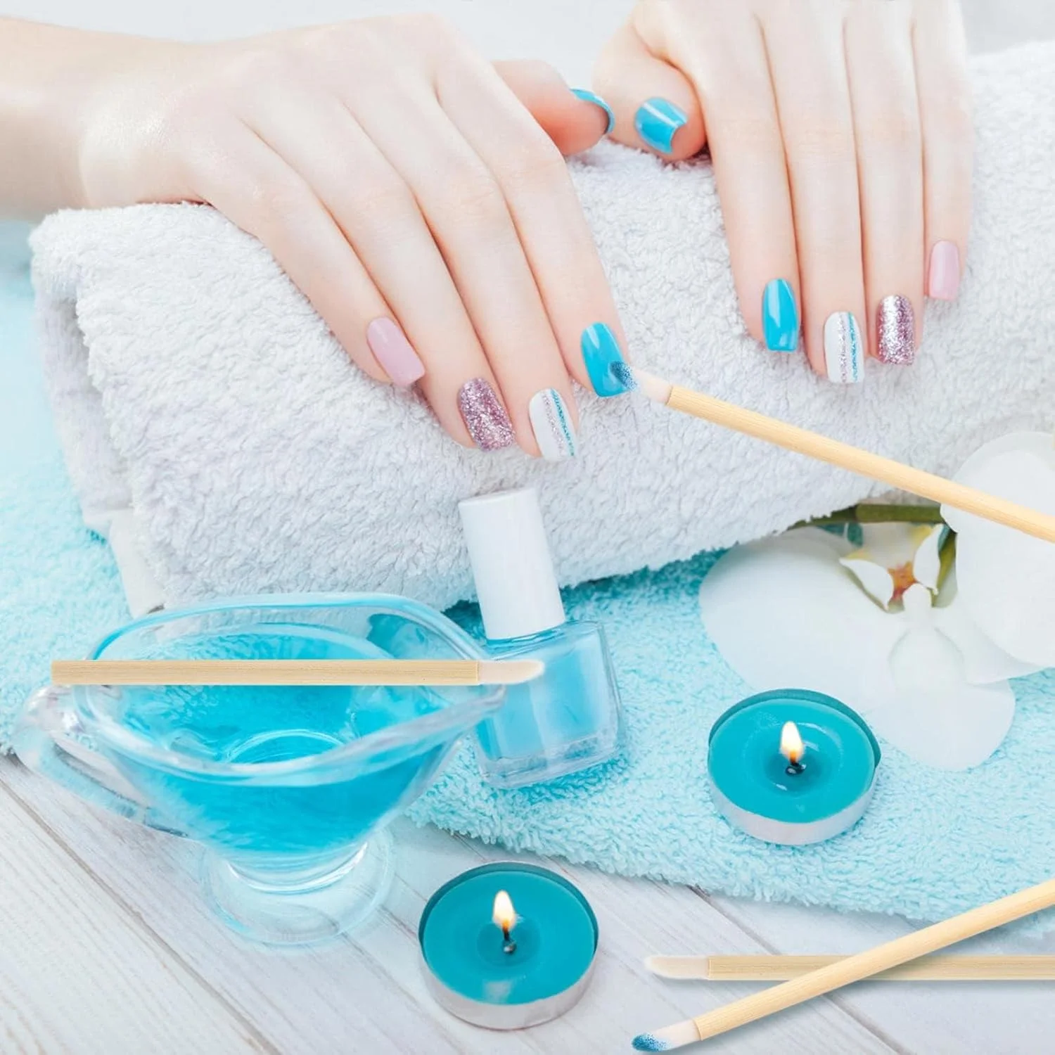 برس لب یکبار مصرف نالاکال با دسته بامبو، ابزار آرایشی اپلیکاتور رژ لب و براق کننده لب، برای استفاده از براق کننده لب، رژ لب، کانسیلر و غیره. شکستن آن آسان نیست، حمل آن آسان است (100 عدد)