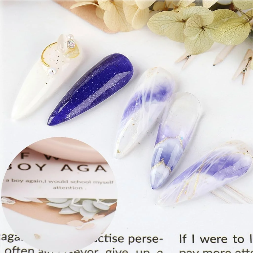 ژل عنکبوتی طراحی ناخن در 12 رنگ به همراه قلم طراحی، ژل طراحی ناخن UV LED، ژل طراحی خطی، مناسب برای طراحی ناخن در خانه و سالن