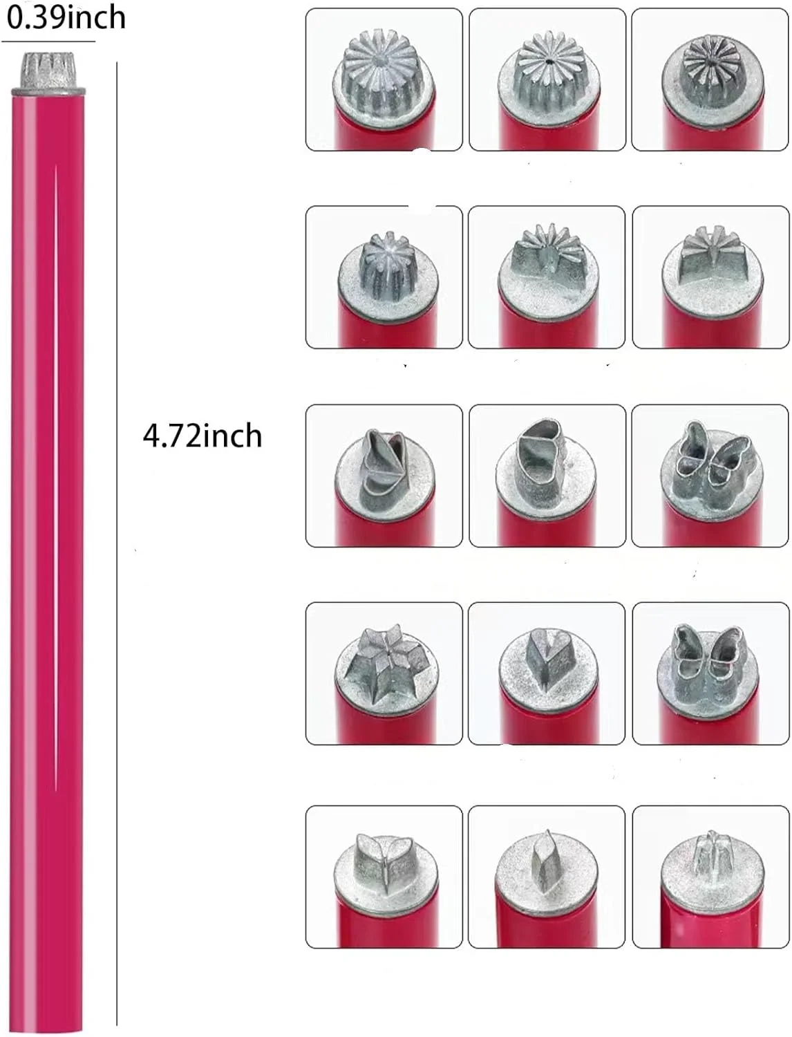 ست 15 عددی قلم مهر طراحی ناخن با طرح گل و پروانه، کیت جدید 2025، ابزار طراحی ناخن، مناسب برای مبتدیان طراحی ناخن DIY (15 تکه)
