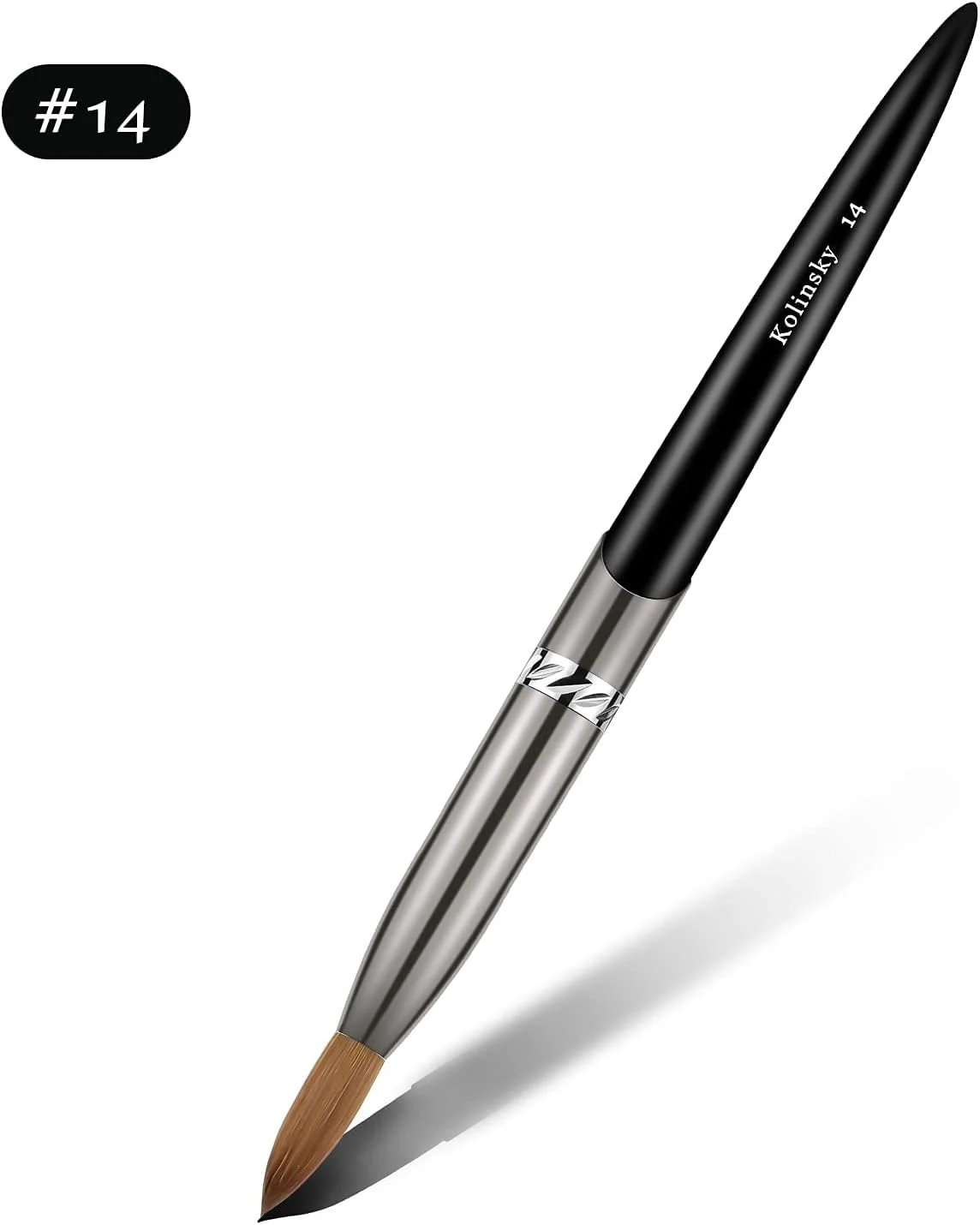 قلم موی حرفه ای اکریلیک KASTWAVE برای پودر اکریلیک، قلم موهای طراحی ناخن برای استفاده اکریلیک، کاشت ناخن و حکاکی، ابزار ضروری طراحی ناخن