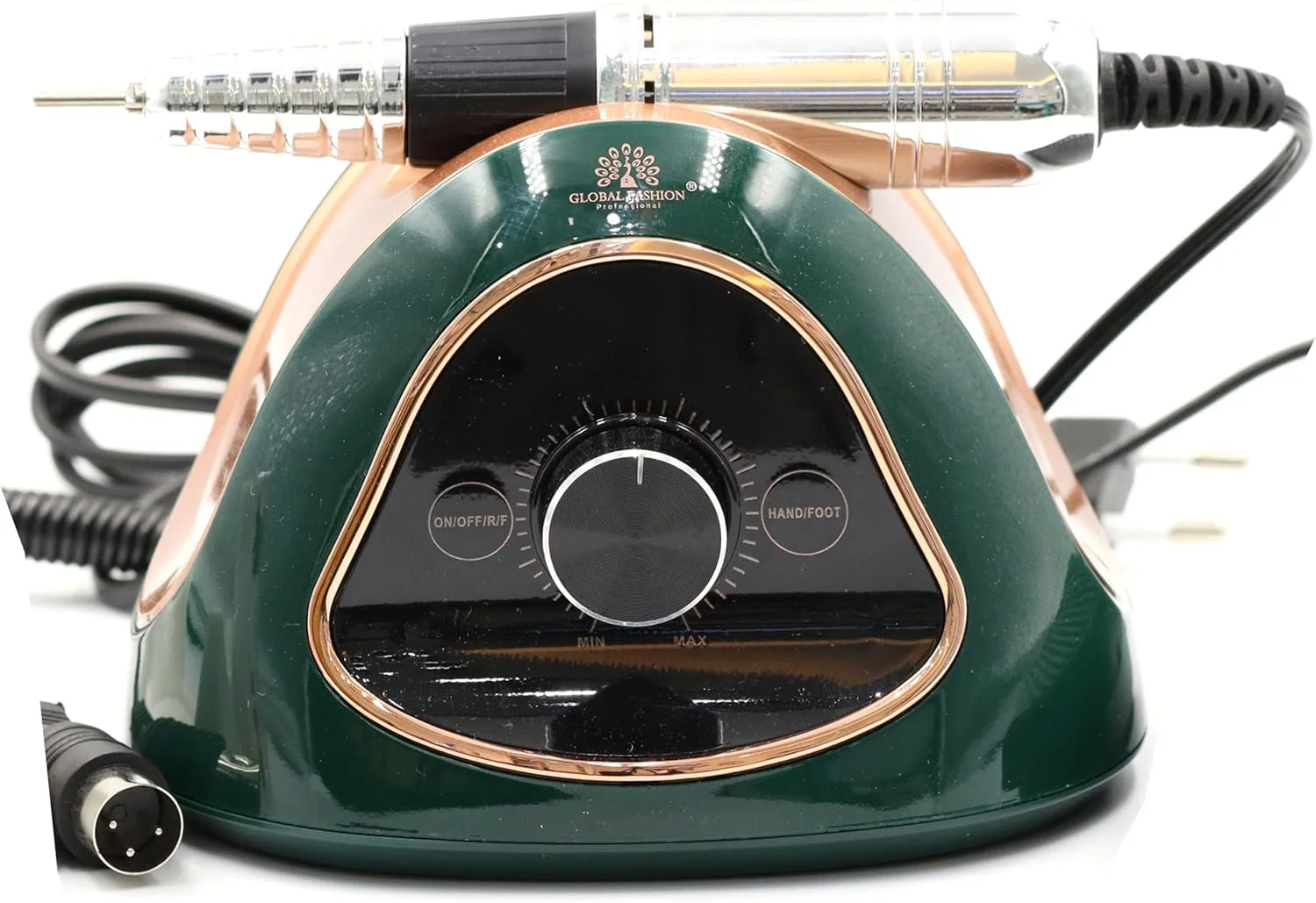 ست دریل ناخن حرفه ای گلوبال فشن M15 – 68 وات، سرعت بالا 45000 دور در دقیقه، سرعت متغیر، صدای کم، محافظت از اضافه بار، سبک وزن برای مانیکور و پدیکور ژل، اکریلیک و پلی ژل (سبز)