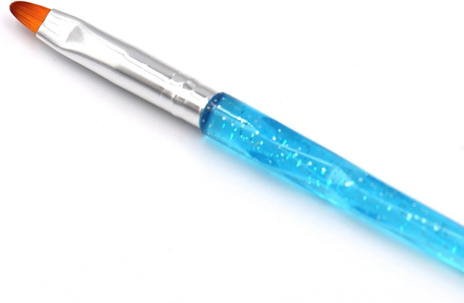 گلوبال فشن حرفه ای، قلم موی بیضی ژل یو وی، یک عدد - آبی روشن