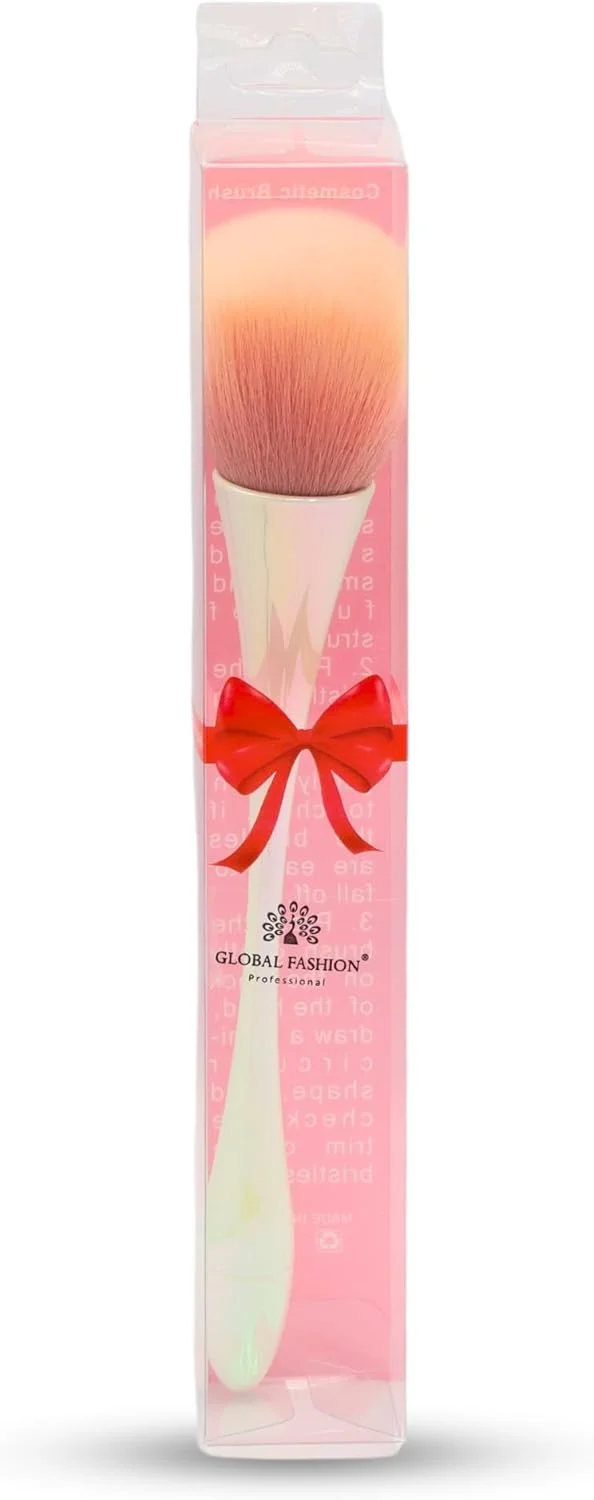 برس پاک کننده گرد و غبار ناخن | گلوبال فشن پریمیوم، بدون زحمت، وگان برای ناخن های اکریلیک و ژل | ابزار تمیز کردن مانیکور و پدیکور | موهای نرم | بدون تست حیوانی | سازگار با محیط زیست | وانیلی صورتی