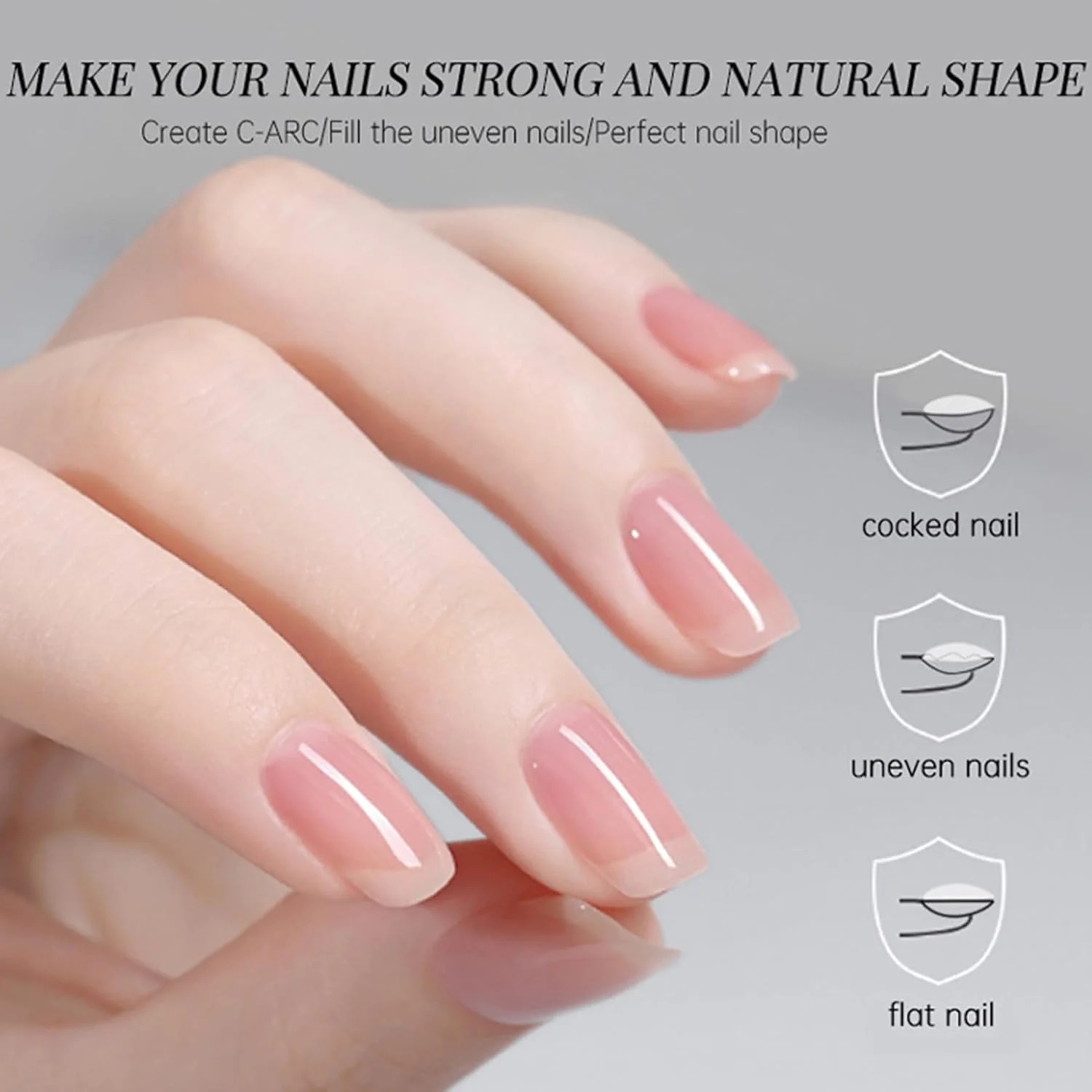 چسب کاشت ناخن ژلی، 4 در 1، ماندگاری طولانی، چسب ژل یو وی | مناسب برای خانم ها، دختران نوجوان، مبتدیان، استفاده در منزل، سالن، مهمانی، تمرین مانیکور، تزئین