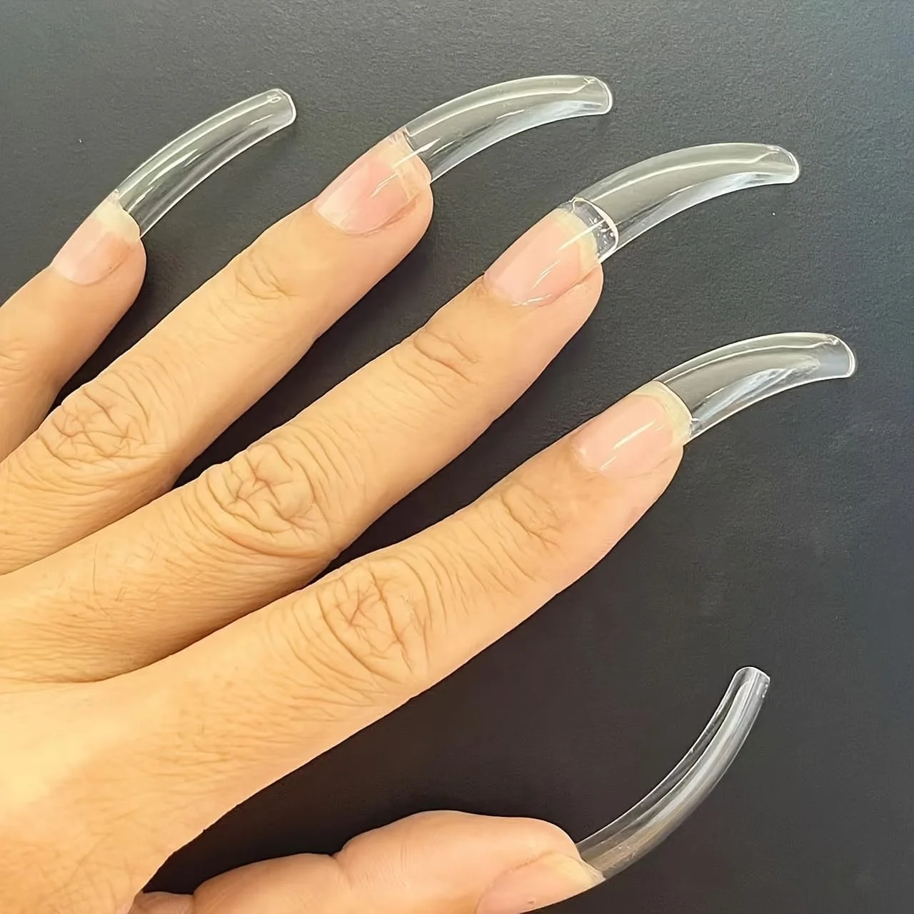 ۱۰۰ عدد ناخن مصنوعی حرفه ای طرح پنجه عقابی، خیلی بلند، مربعی، با انحنای عمیق، پوشش کامل، در ۱۰ سایز مختلف برای کاشت ناخن ۱۰۰ عدد ناخن مصنوعی حرفه ای طرح پنجه عقابی، خیلی بلند، مربعی، با انحنای عمیق، پوشش کامل، در ۱۰ سایز مختلف برای کاشت ناخن