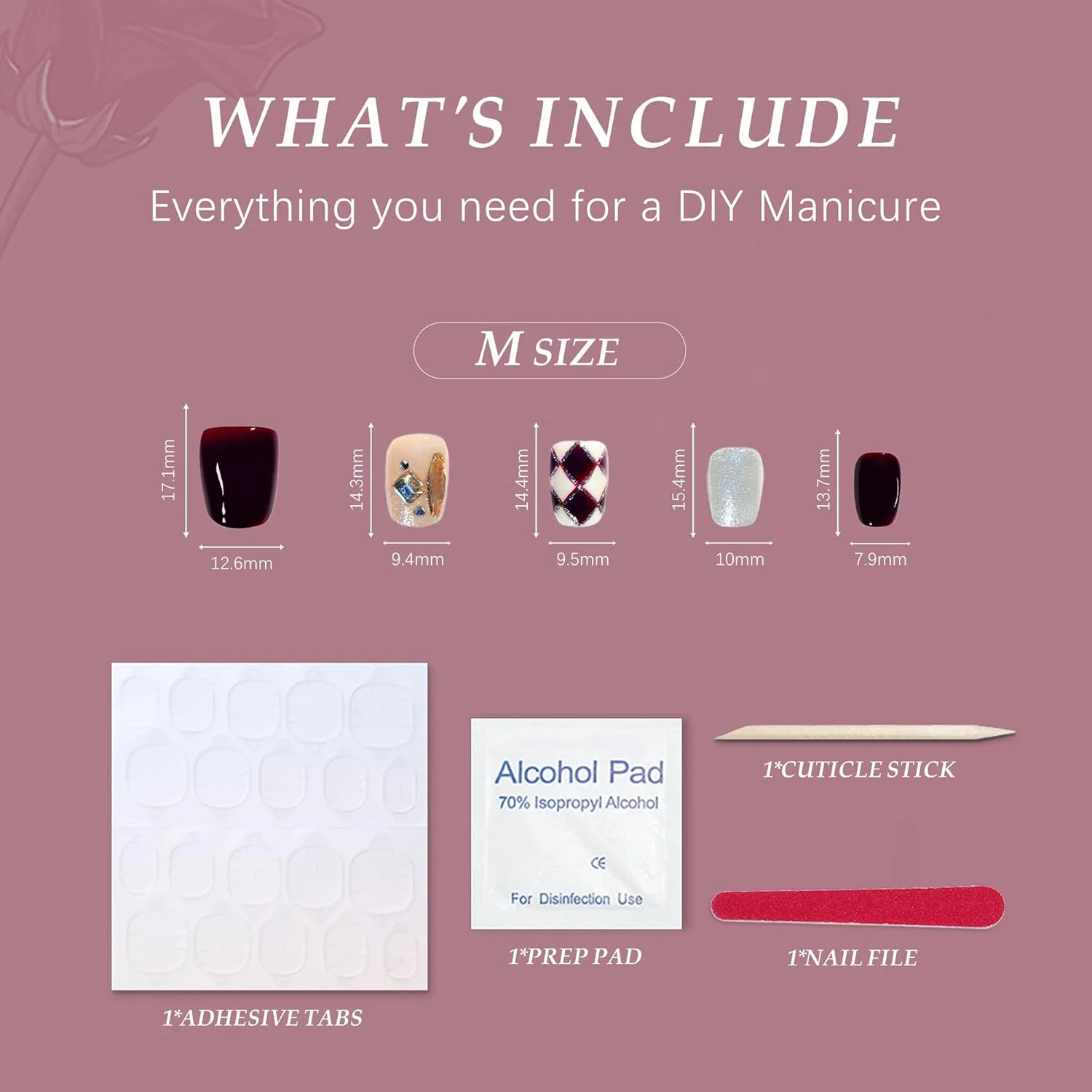 HN'LEIFAIRY ناخن مصنوعی 14 عددی، مربعی متوسط، قرمز براق با طرح، ناخن های مصنوعی قابل استفاده مجدد با چسب، ناخن های اکریلیک گرادیانی برای زنان و دختران (m) HN'LEIFAIRY ناخن مصنوعی 14 عددی، مربعی متوسط، قرمز براق با طرح، ناخن های مصنوعی قابل استفاده مجدد با چسب، ناخن های اکریلیک گرادیانی برای زنان و دختران (m)