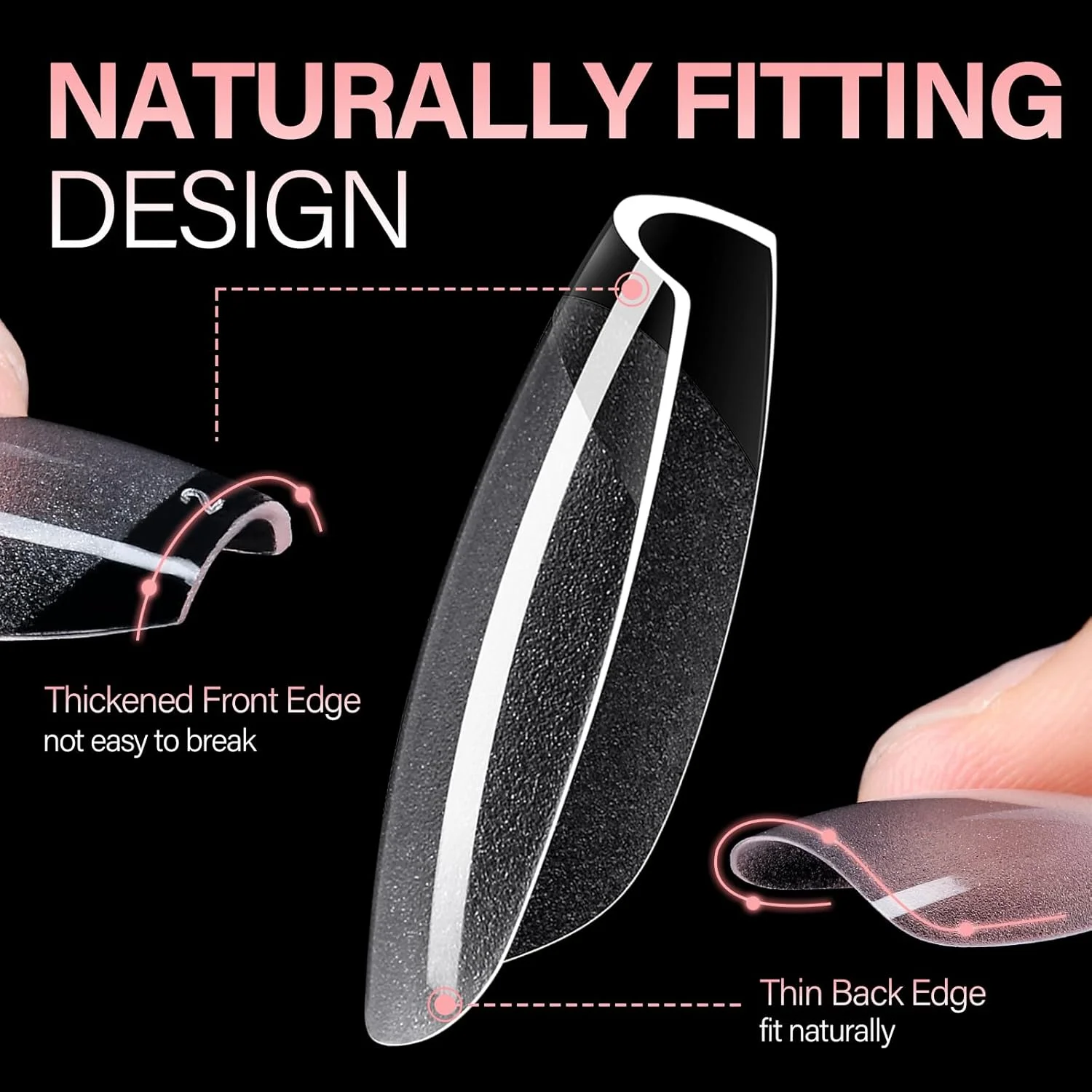 تیپ ناخن کوتاه تابوتی AILLSA، تیپ ناخن ژلی شفاف، پوشش کامل نیمه مات، تیپ ناخن مصنوعی از پیش سوهان زده شده اکریلیک برای کاشت ناخن، مانیکور خانگی، 216 عدد در 12 سایز تیپ ناخن کوتاه تابوتی AILLSA، تیپ ناخن ژلی شفاف، پوشش کامل نیمه مات، تیپ ناخن مصنوعی از پیش سوهان زده شده اکریلیک برای کاشت ناخن، مانیکور خانگی، 216 عدد در 12 سایز