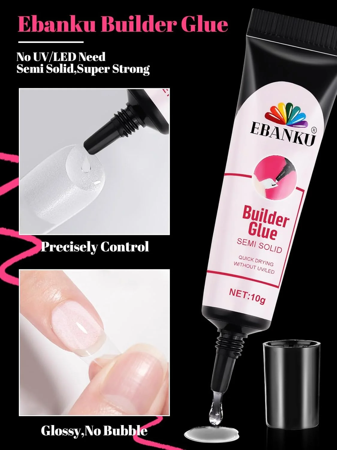 تیپ ناخن مربعی متوسط EBANKU، 450 عدد، ناخن مصنوعی از پیش فرم داده شده، تیپ ناخن ژلی شفاف، مناسب برای کاشت ناخن، مناسب برای DIY با چسب خشکشونده سریع تیپ ناخن مربعی متوسط EBANKU، 450 عدد، ناخن مصنوعی از پیش فرم داده شده، تیپ ناخن ژلی شفاف، مناسب برای کاشت ناخن، مناسب برای DIY با چسب خشکشونده سریع