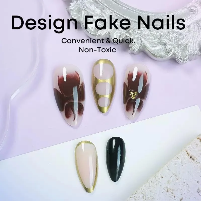 ناخن مصنوعی فرنچ - بسته ناخن های ژلی نرم فرنچ کوتاه، ناخن مصنوعی با کیفیت سالنی، ناخن چسبی بدون درز برای طراحی ناخن و مانیکور بانوان (54 عدد) ناخن مصنوعی فرنچ - بسته ناخن های ژلی نرم فرنچ کوتاه، ناخن مصنوعی با کیفیت سالنی، ناخن چسبی بدون درز برای طراحی ناخن و مانیکور بانوان (54 عدد)