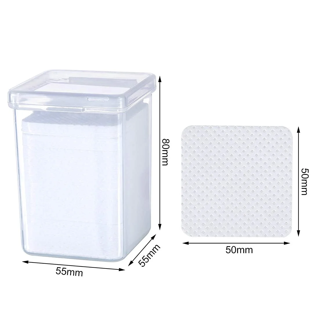 پد پاک کننده چسب اکستنشن مژه دلفینو 400 عددی، پارچه غیر بافته شده، ابزار پاک کننده برای اکستنشن مژه و بطری لاک ناخن پد پاک کننده چسب اکستنشن مژه دلفینو 400 عددی، پارچه غیر بافته شده، ابزار پاک کننده برای اکستنشن مژه و بطری لاک ناخن