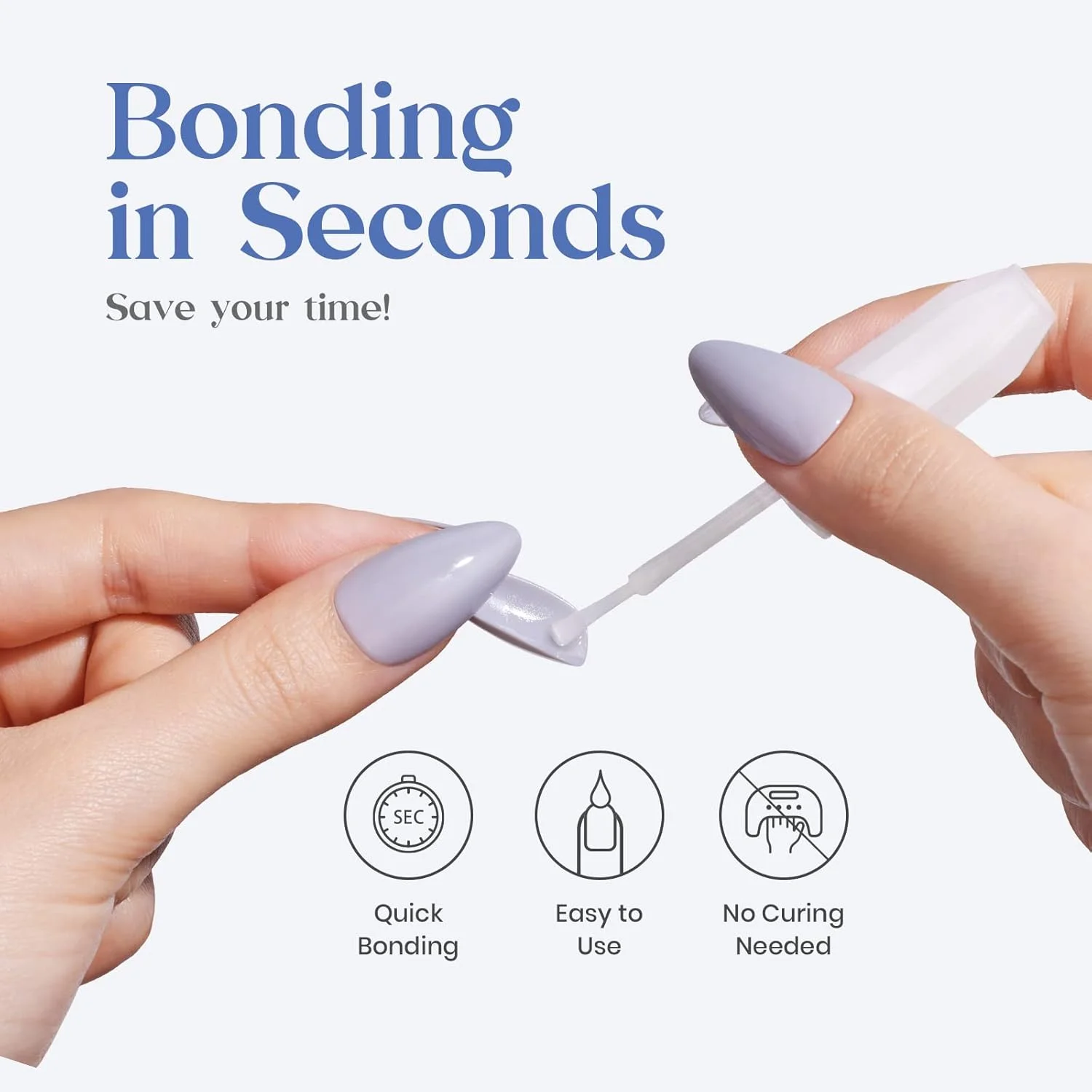 چسب ناخن ژلی سوسک ها، 3 عدد چسب ناخن برای ناخن های اکریلیک، تیپ ناخن و ناخن مصنوعی، چسب ناخن فوق العاده قوی (10 میلی لیتر) برای ناخن های مصنوعی