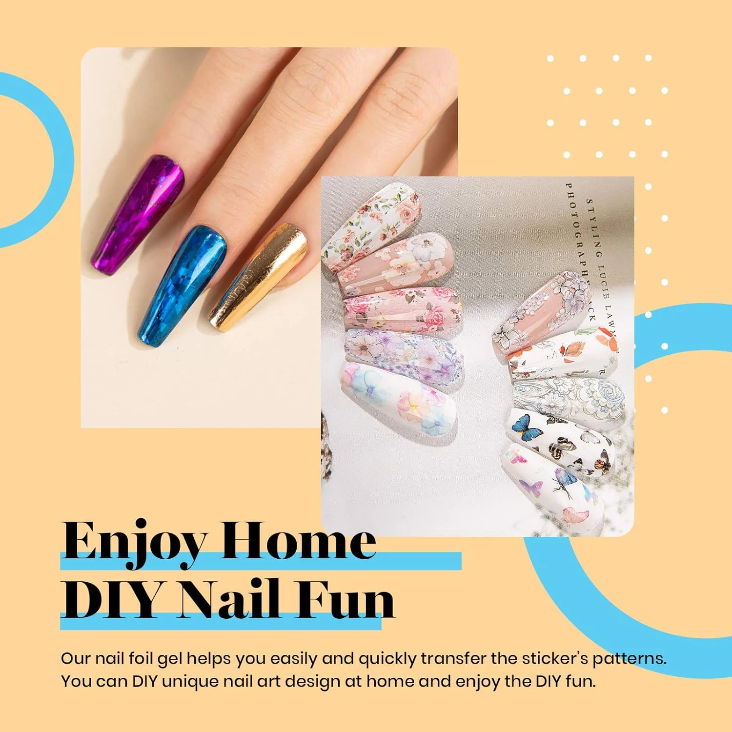 چسب فویل ناخن Beetles، دو عدد بطری 15 میلی لیتری به همراه 20 عدد استیکر فویل فلزی طرح گل و پروانه، چسب انتقال ناخن، طراحی ناخن، مناسب استفاده شخصی، نیاز به لامپ LED چسب فویل ناخن Beetles، دو عدد بطری 15 میلی لیتری به همراه 20 عدد استیکر فویل فلزی طرح گل و پروانه، چسب انتقال ناخن، طراحی ناخن، مناسب استفاده شخصی، نیاز به لامپ LED