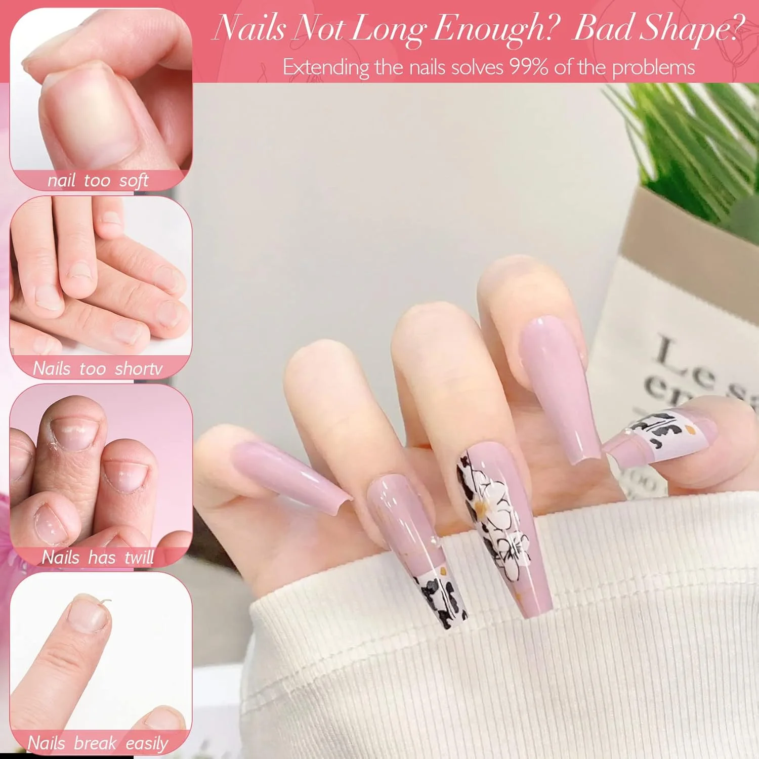 تیپ ناخن ژلی نرم پوشش کامل - ۴۲۰ عدد برای کاشت ناخن، تیپ چسبی شفاف، مدل تابوتی، مجموعه ۷ سایز، طراحی ناخن فرانسوی تیپ ناخن ژلی نرم پوشش کامل - ۴۲۰ عدد برای کاشت ناخن، تیپ چسبی شفاف، مدل تابوتی، مجموعه ۷ سایز، طراحی ناخن فرانسوی