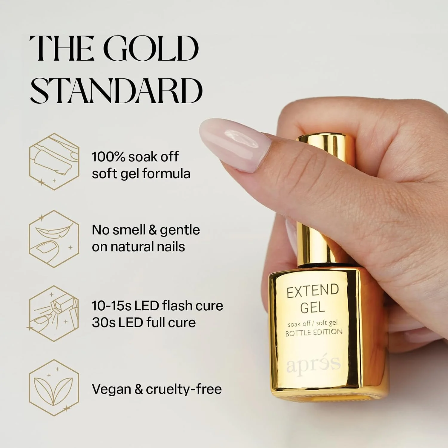 چسب ژل کاشت ناخن آپرس Extend Gel، مناسب برای تیپ های ژل-ایکس، 15 میلی لیتر چسب ژل کاشت ناخن آپرس Extend Gel، مناسب برای تیپ های ژل-ایکس، 15 میلی لیتر