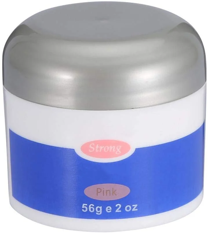 ژل یو وی، چسب اکستنشن ناخن 56 گرمی برای ناخن های بسیار براق و بادوام (صورتی)