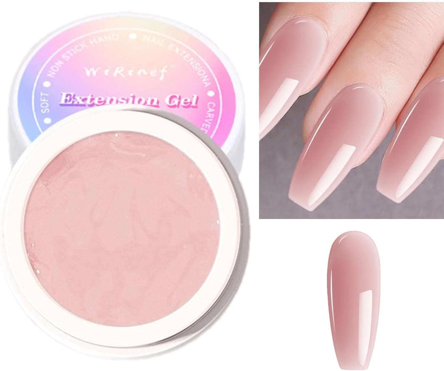 چسب جامد سازنده - ژل اکستنشن ناخن جامد DIY - ژل چسب جامد فشاری، مدلینگ و طراحی ناخن با ژل دستی، مانیکور هنر ناخن