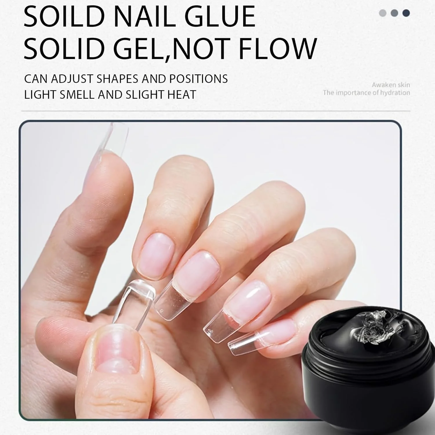 ژل سه بعدی، چسب قالب گیری نوک اکستنشن - ژل مانیکور طراحی نوک، برای نگین، گل، فویل، مهر زنی، مانیکور سالنی، پدیکور، نوک انگشت فرانسوی
