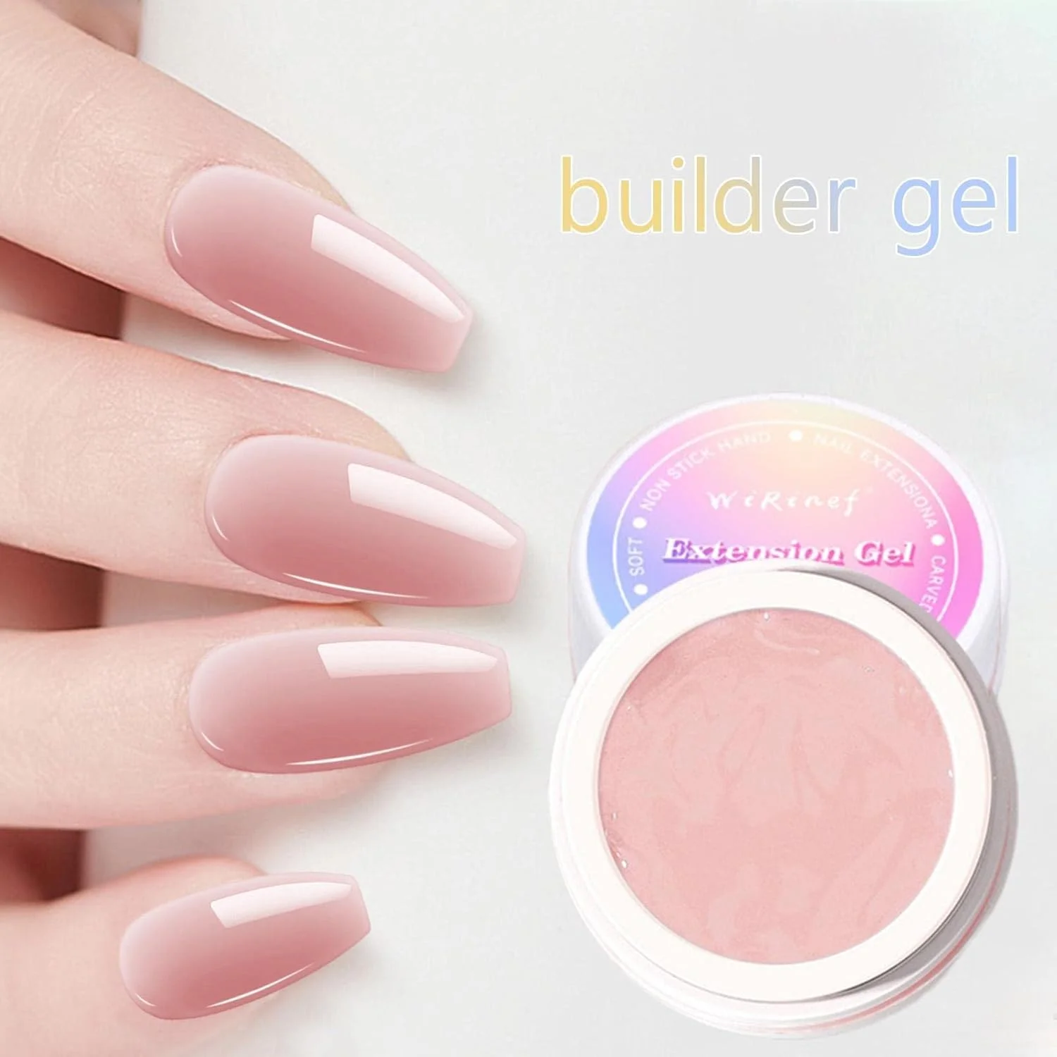 چسب جامد سازنده - ژل اکستنشن ناخن جامد DIY - ژل چسب جامد فشاری، مدلینگ و طراحی ناخن با ژل دستی، مانیکور هنر ناخن