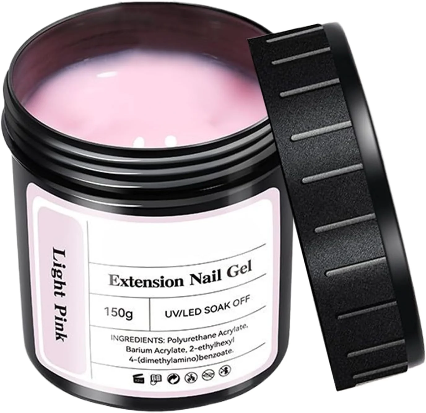 ژل سازنده ناخن | ژل ژله ای مانیکور | چسب UV LED نیمه دائمی خشک شونده سریع 150 گرمی برای اکستنشن ناخن دختران، زنان، مبتدیان، استفاده خانگی